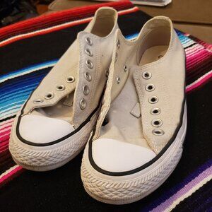 Converse All Star Unisex Light Grey/White/Black Kicks Sneakers Chucks
